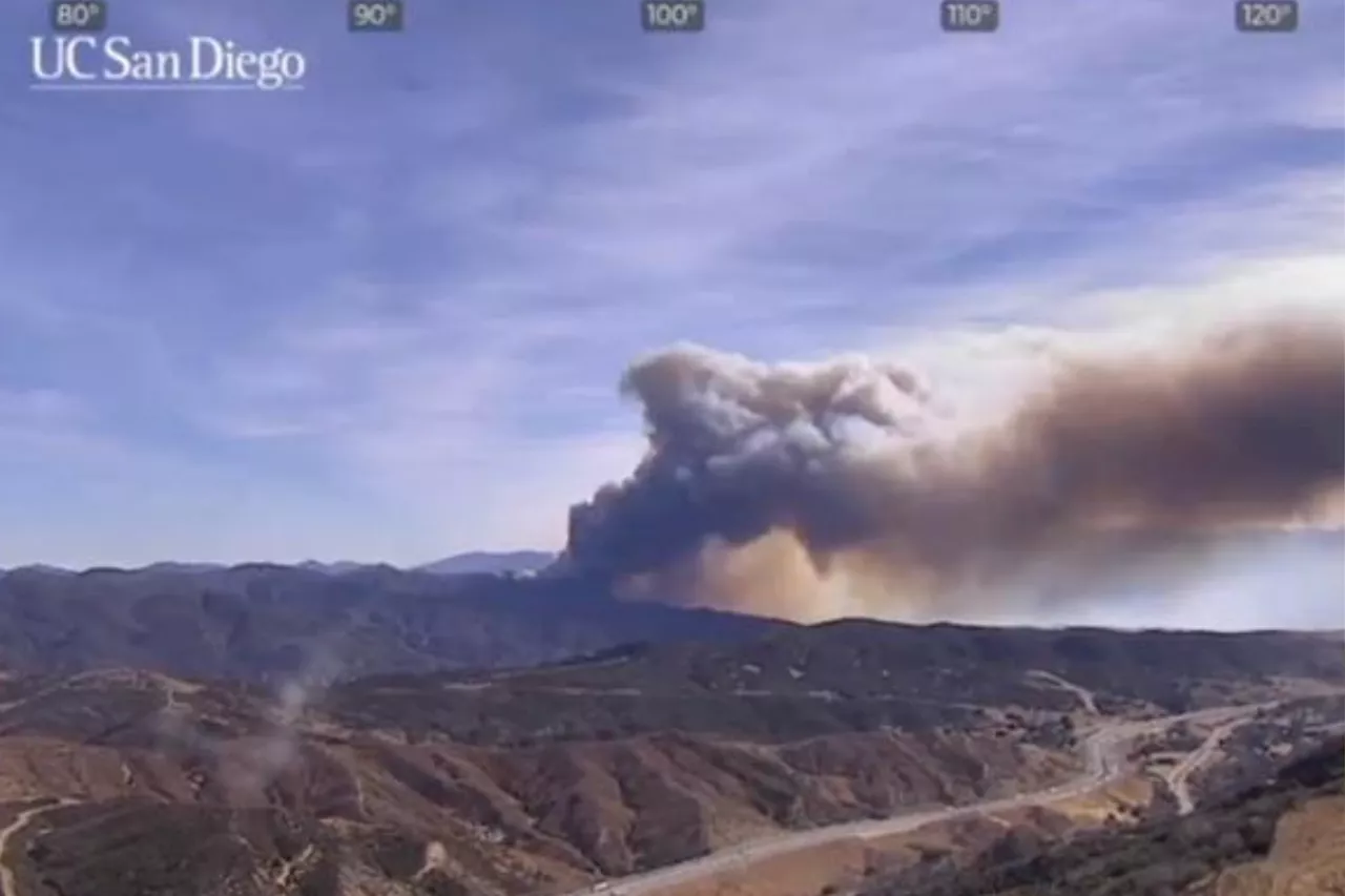 Timelapse Video Shows Hughes Fire Explode in Southern California