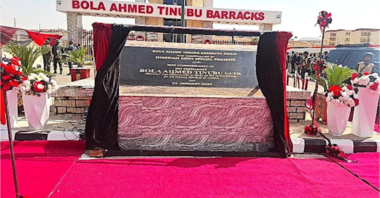 President Tinubu Commissions New Barracks in Abuja