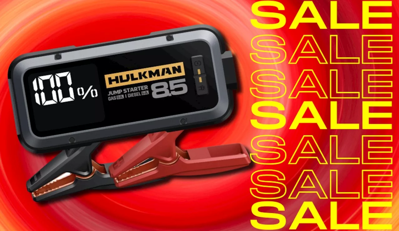 Amazon has this Hulkman 2000 amp battery jump starter on sale for 50% off — but only for a limited time