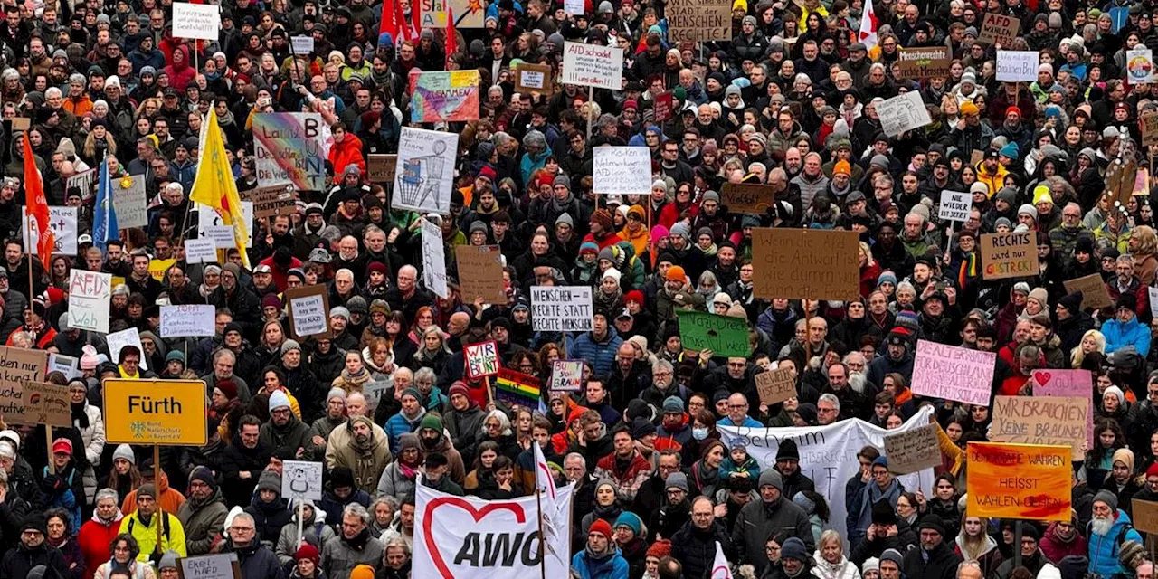 Bürgerdemonstrationen gegen Rechtsruck vor Bundestagswahl