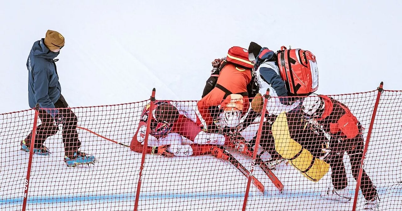 Ski-Spektakel auf der Streif: Die Gefahr fährt immer mit