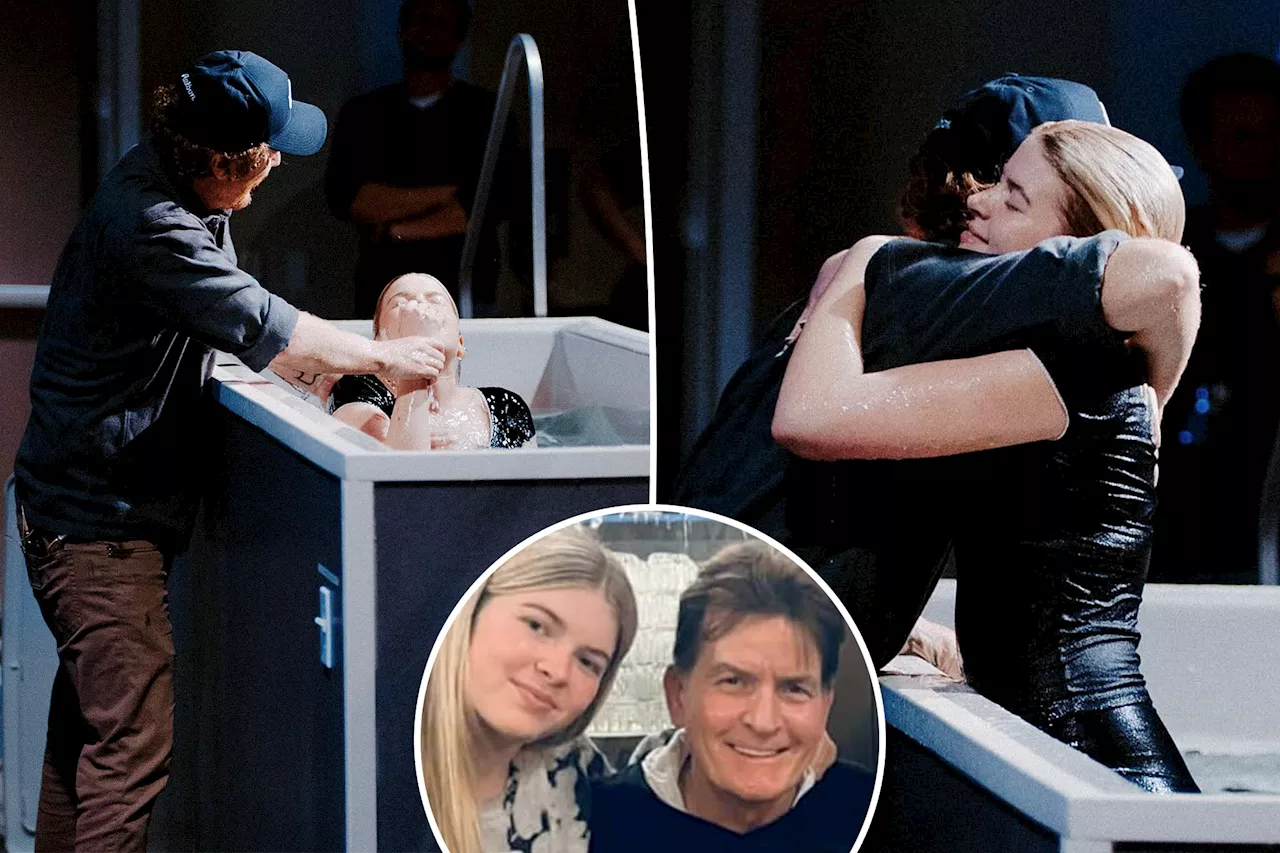 Charlie Sheen and Denise Richards' daughter Lola gets baptized after hitting 'rock bottom'