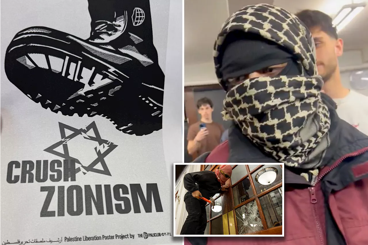  Masked students disrupt Columbia classes, distribute antisemitic leaflets as college named 'national model' for anti-Israel protest