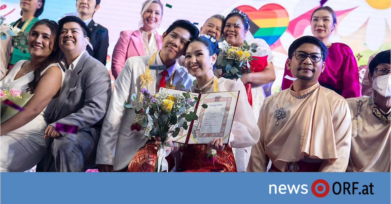 Thailand: „Ehe für alle“ startet mit Massenhochzeit