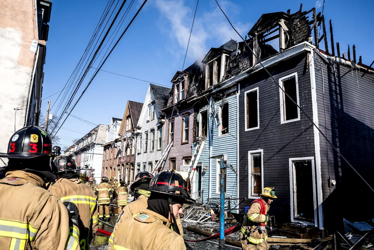 Crews Battle Row Home Fire in Harrisburg