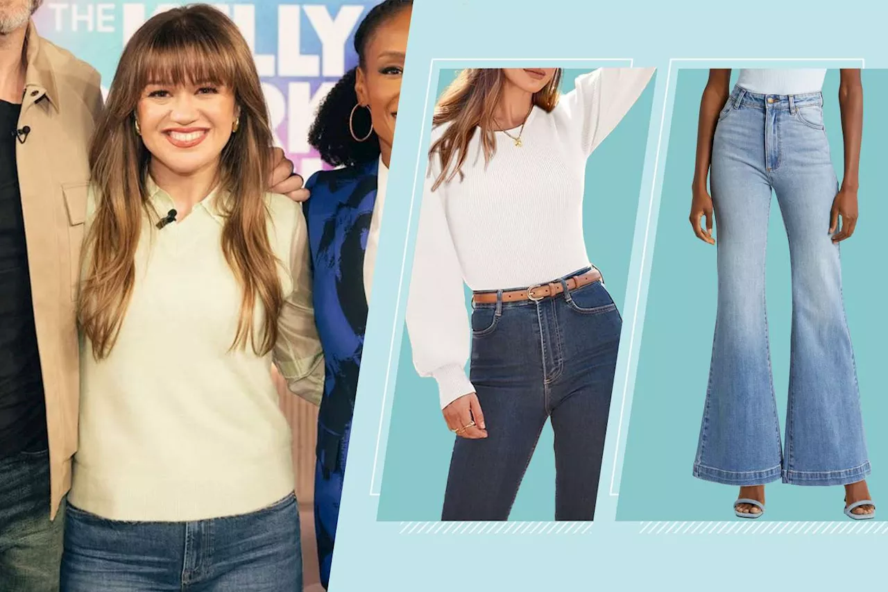 Kelly Clarkson's Puff-Sleeve Sweater and Flare Jeans: Get the Look for Less