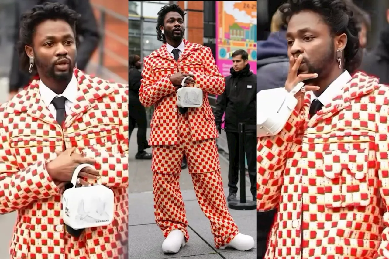 Omah Lay Turns Heads at Paris Fashion Week with Bold Style