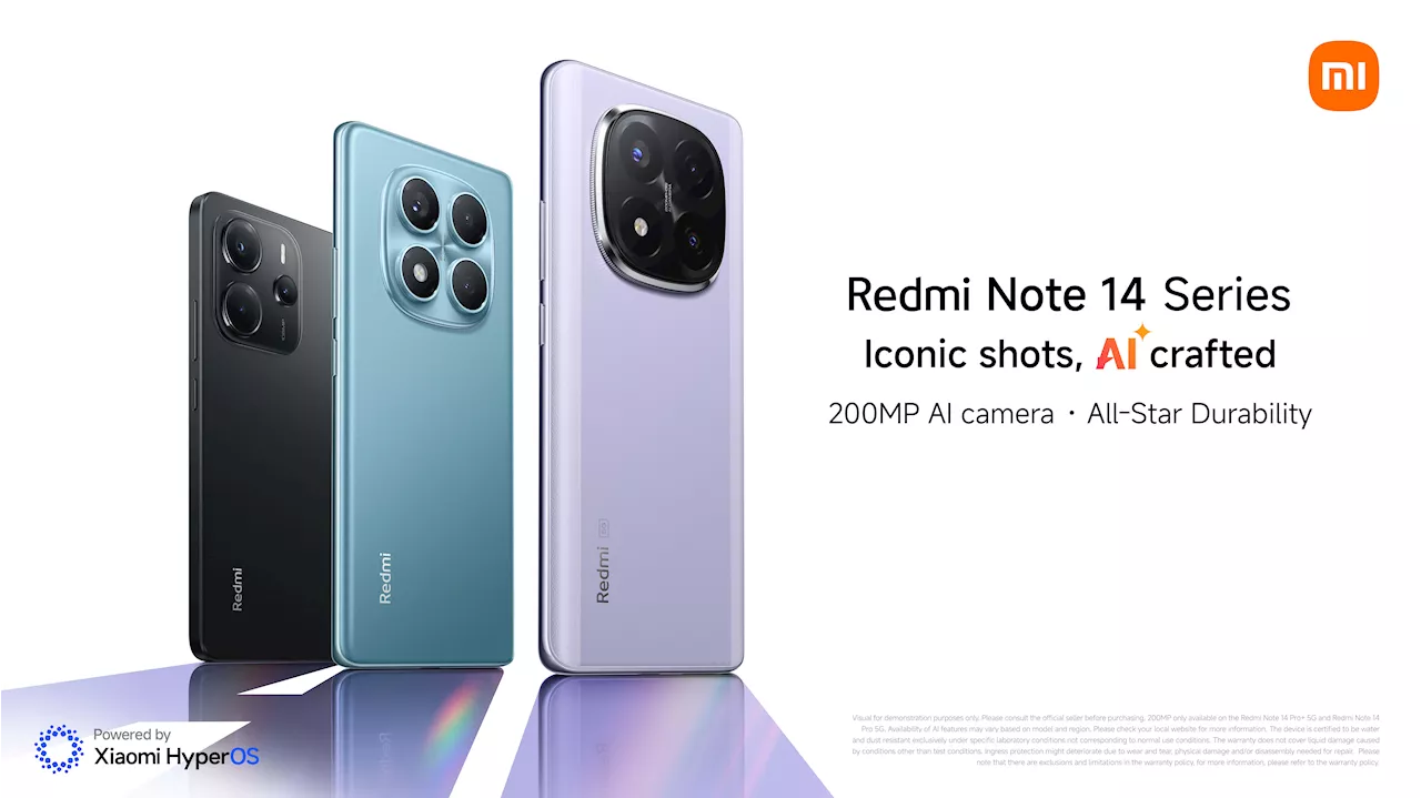 Xiaomi unveils Redmi Note 14 series: Where pro-grade photography meets all-star durability