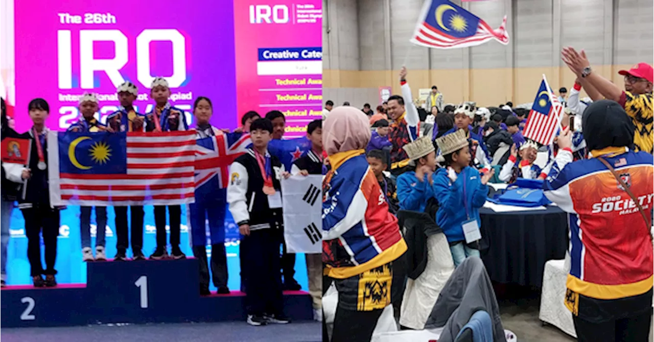 Pahang Orang Asli Students Take Home Gold At International Robot Olympiad In South Korea