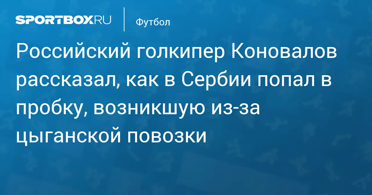 Российский голкипер Коновалов рассказал, как в Сербии попал в пробку, возникшую из‑за цыганской повозки