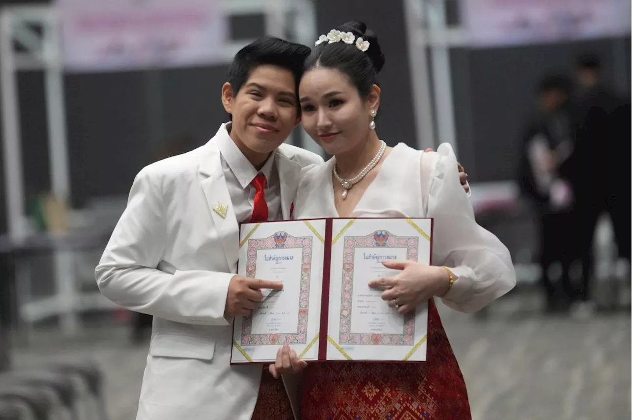 Hundreds to wed as Thai same-sex marriage law comes into force