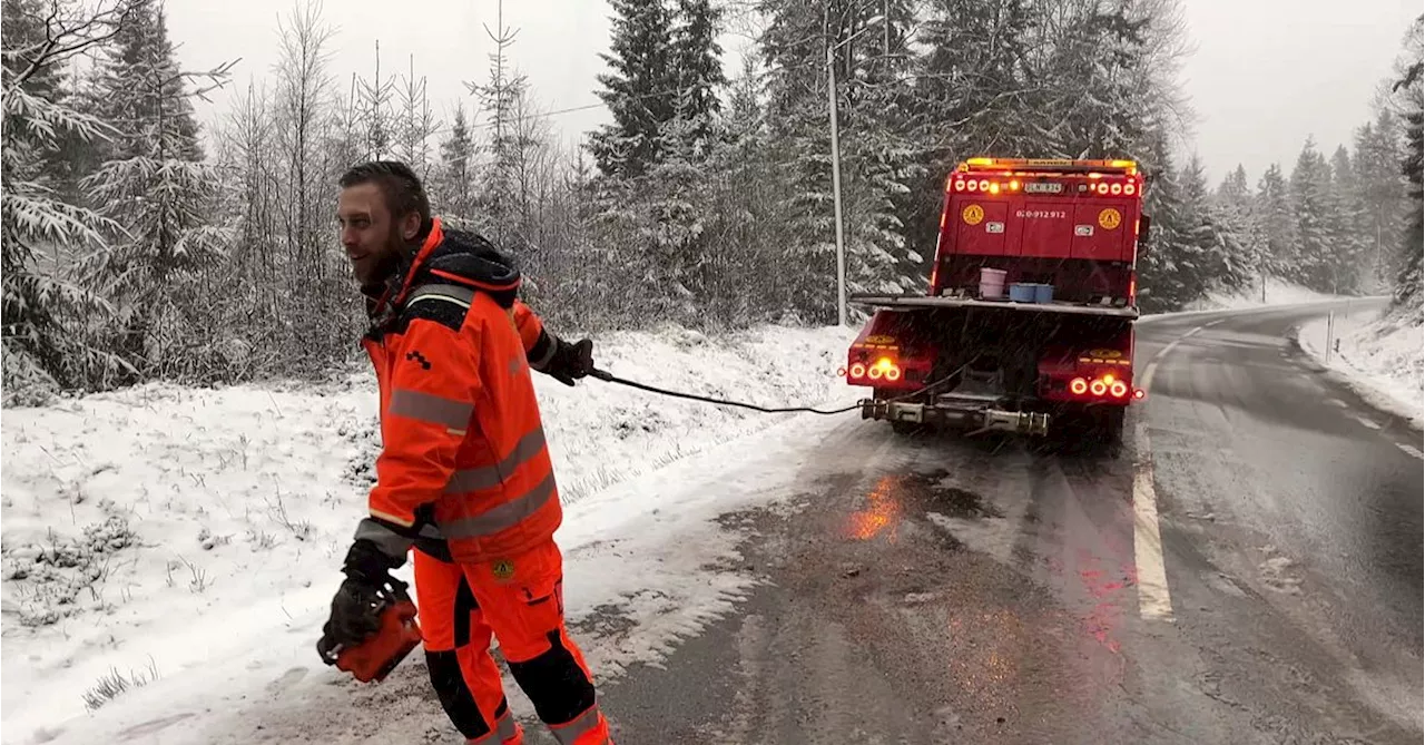 Här kämpar bärgar-Rogga på uppdrag i Borås: ”Klabbig och snorhal”