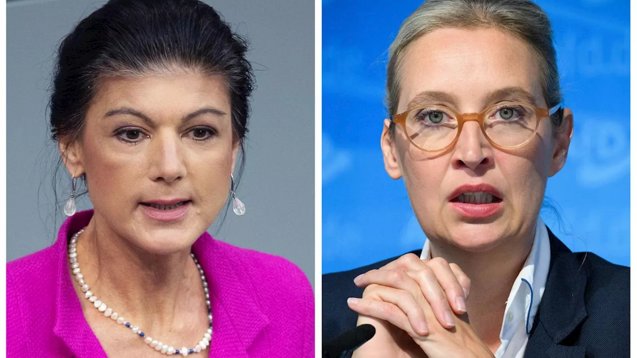 Weidel und Wagenknecht liefern sich hitziges Duell