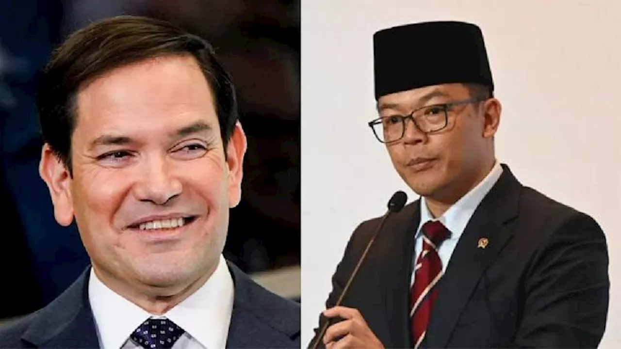 Menlu AS Marco Rubio Telepon Menlu Sugiono, Bahas Kerja Sama Bilateral