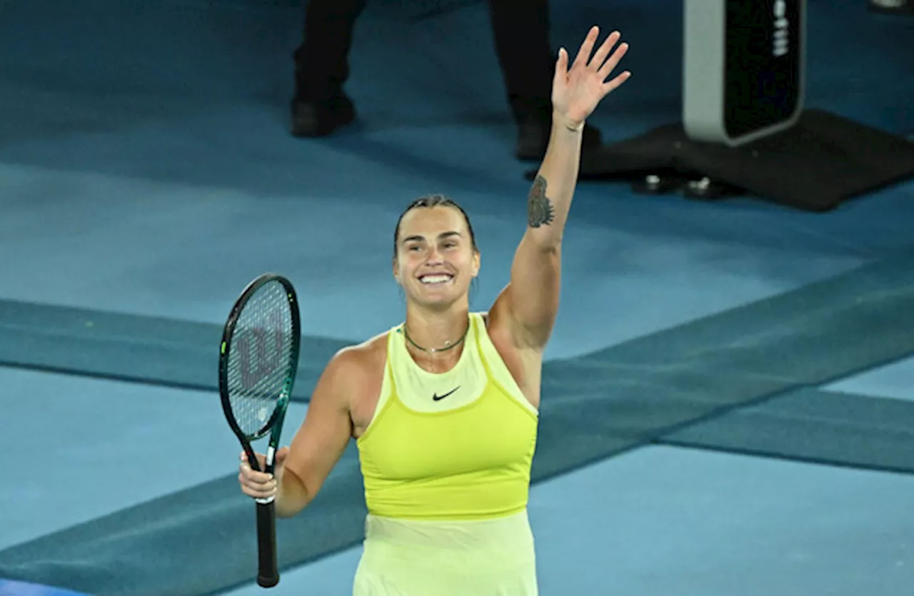 Defending champion Sabalenka reaches third Australian Open final in-a-row