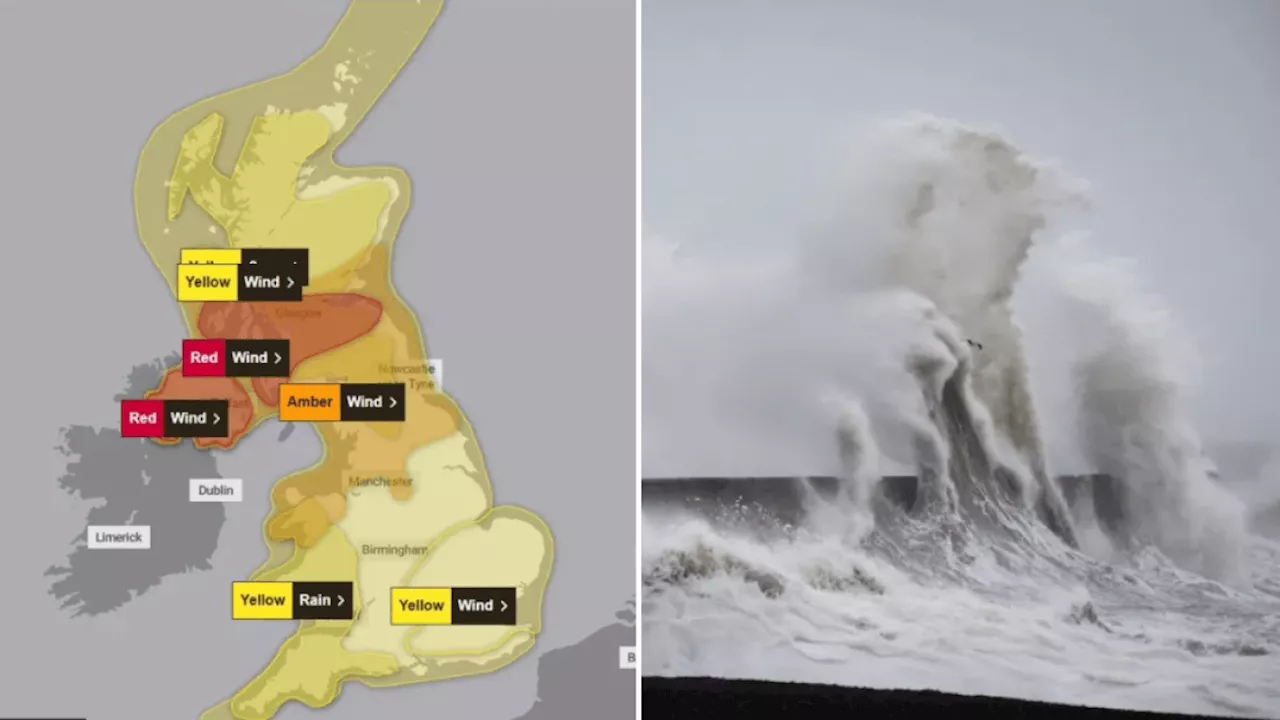 Red weather warning issued as Storm Éowyn to bring 100mph winds