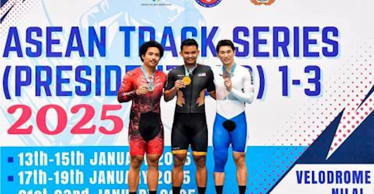 ‘Boy wonder’ Muhammad Ridwan storms to keirin glory