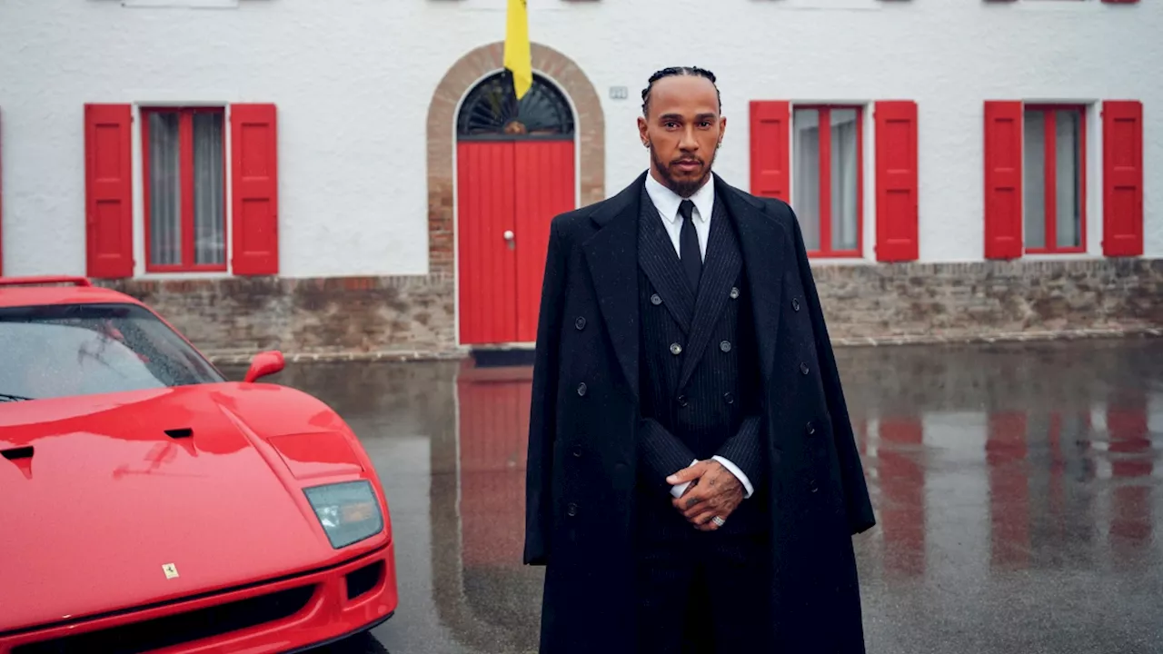 Ferrari driver Lewis Hamilton has arrived in Maranello