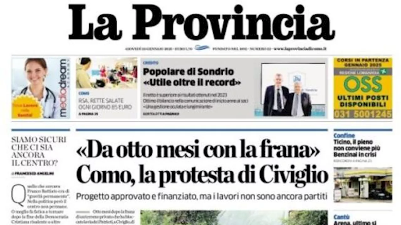 La Provincia di Como: 'Paz, Strefezza, Diao e Fadera: in quattro per tre posti'