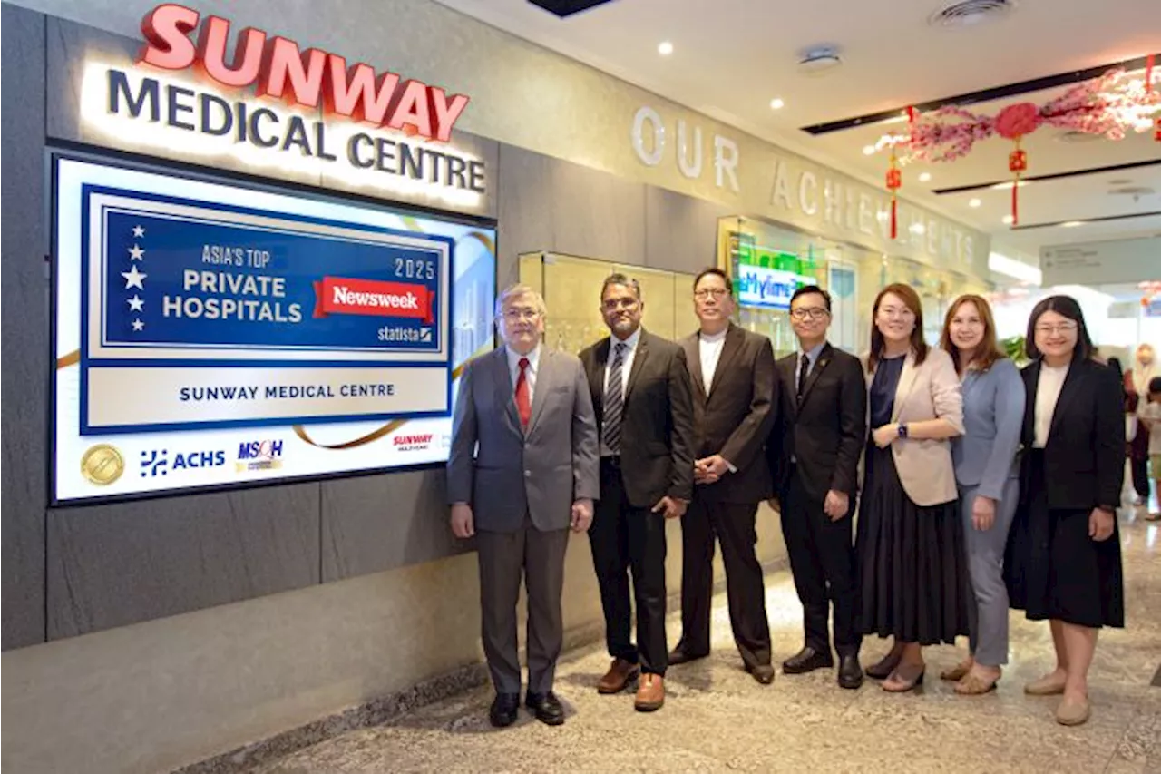 Pusat Perubatan Sunway tersenarai antara hospital swasta terbaik Asia 2025 oleh Newsweek