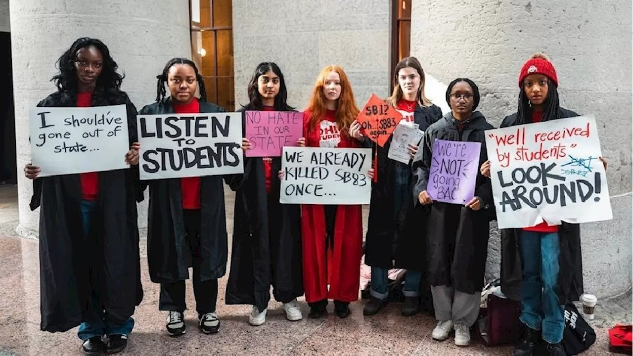 'This bill is looming over my education,' OSU students protest new education bill