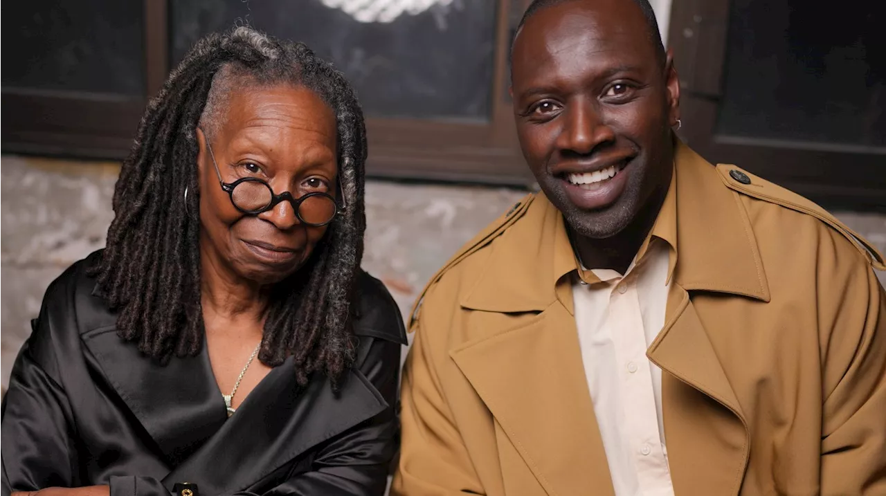 Omar Sy and Whoopi Goldberg Make Fast Friends at Ami Paris