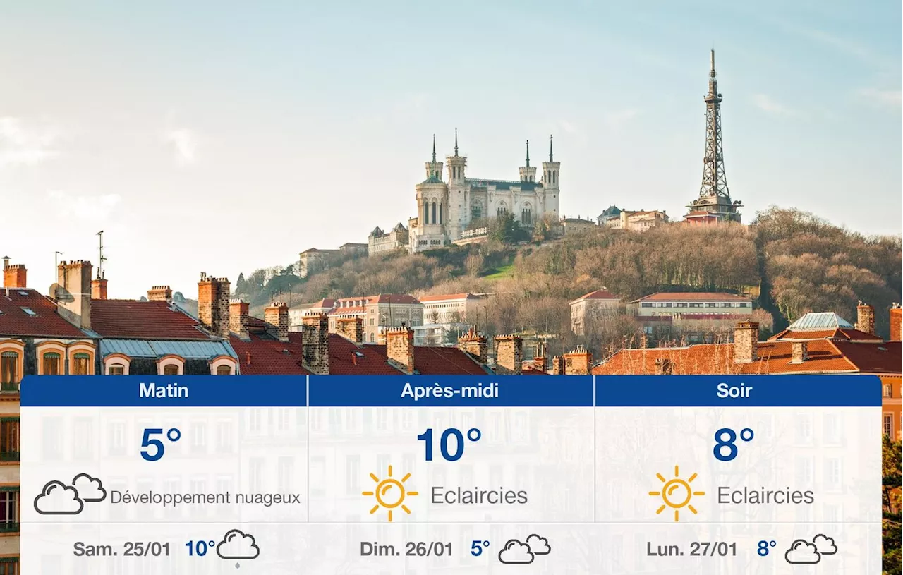 Météo à Lyon : un week-end ensoleillé avec quelques averses