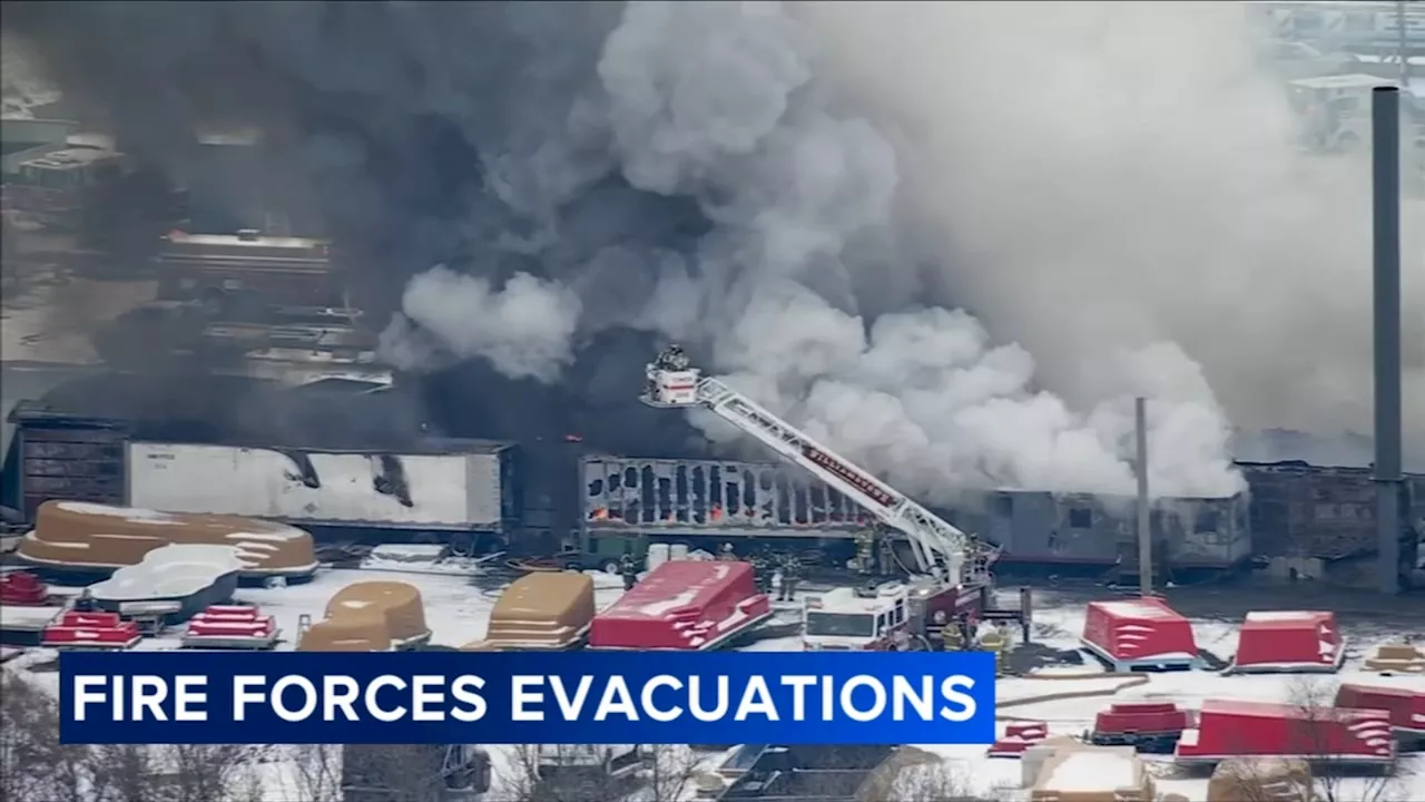 Pool Business Fire Forces Evacuations in New Jersey