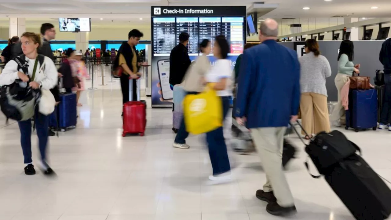 International flights at major Australian airports delayed as ground workers strike over pay and conditions