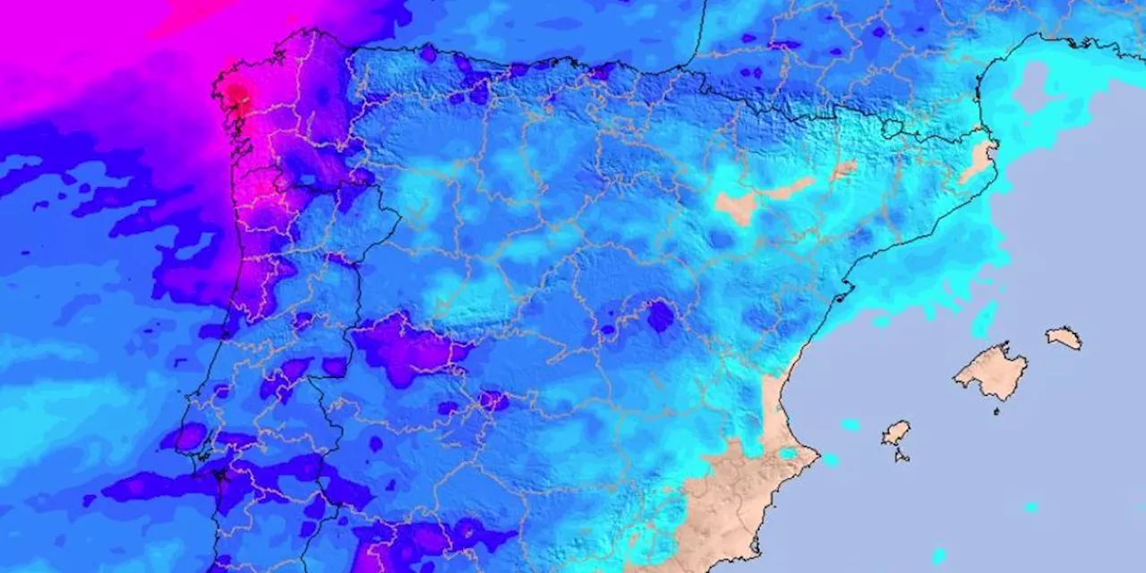 Borrasca Eowyn dejará un fin de semana lluvioso en España