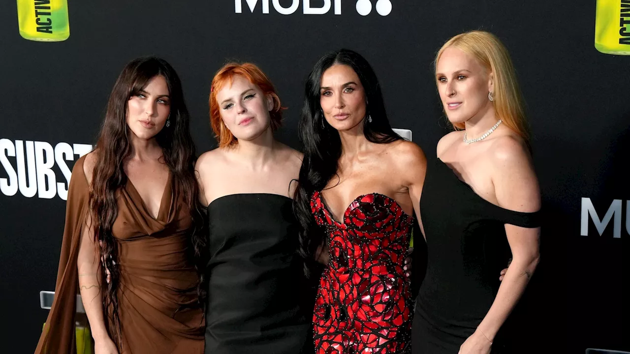 Demi Moore's daughters congratulate their mom on her 1st Oscar nomination