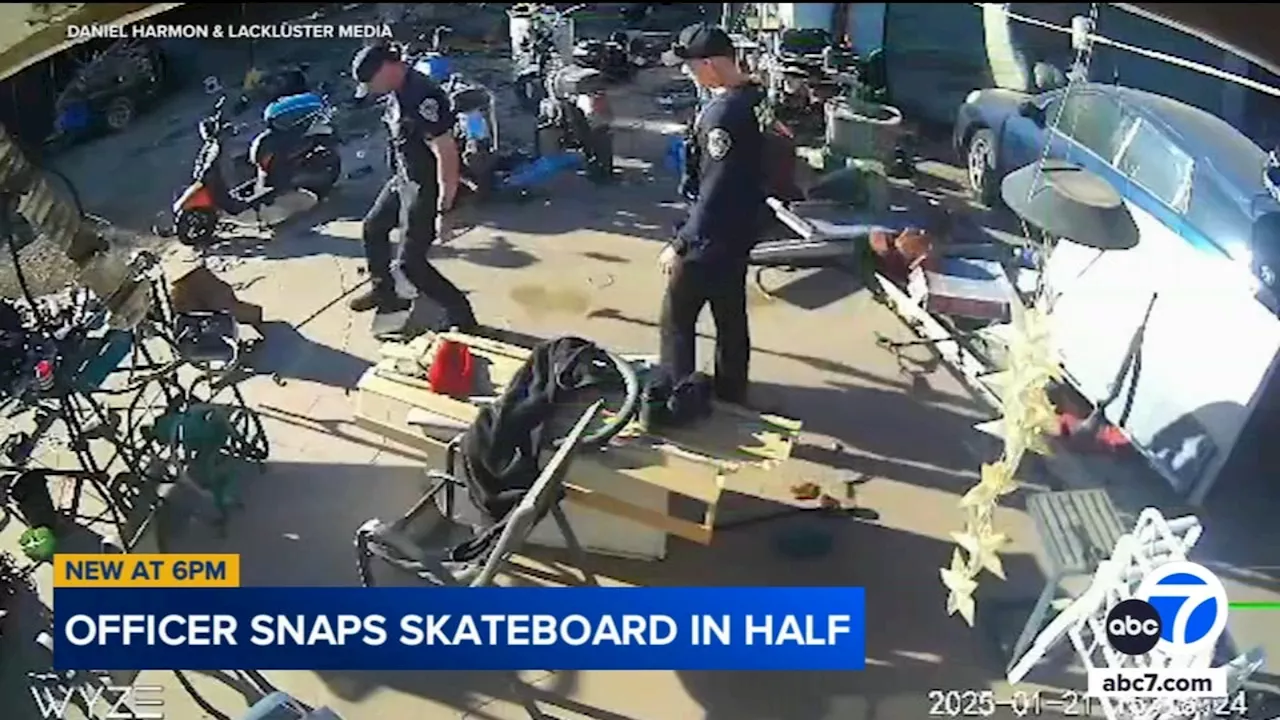 Riverside Police Officer Caught on Video Smashing Skateboard