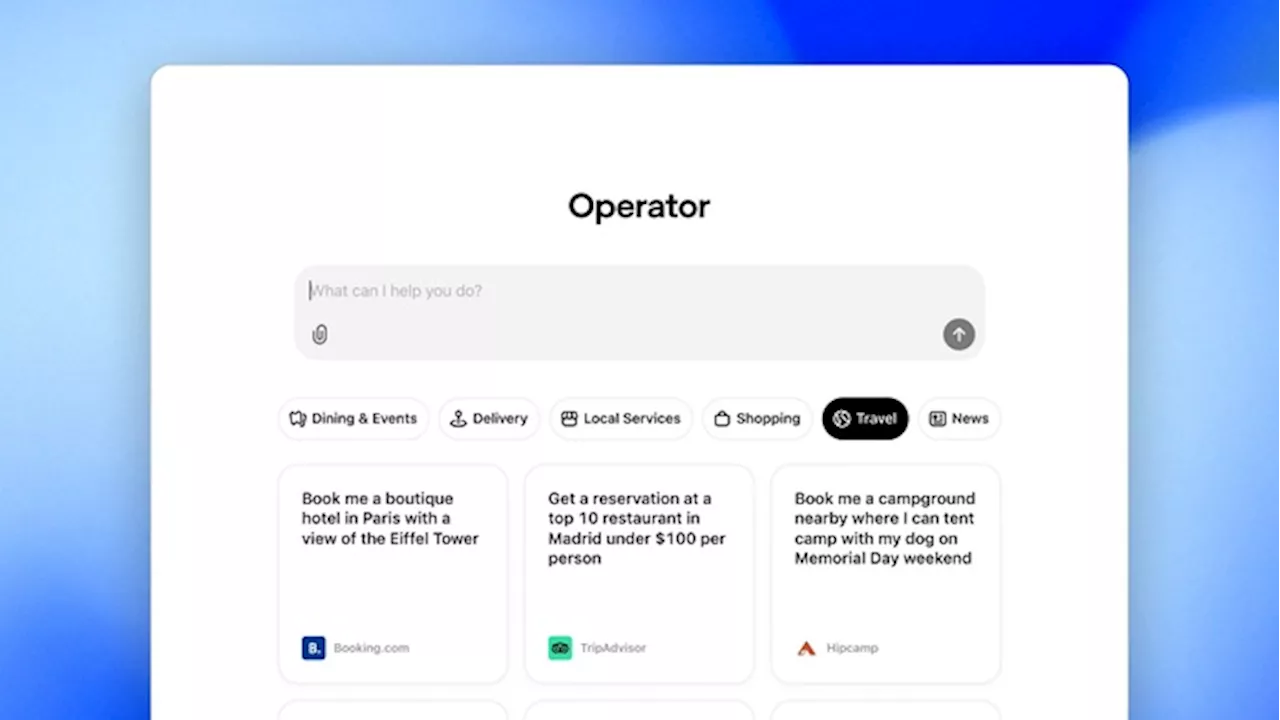 OpenAI lancia Operator, l'agente AI che naviga sul web e semplifica le attività