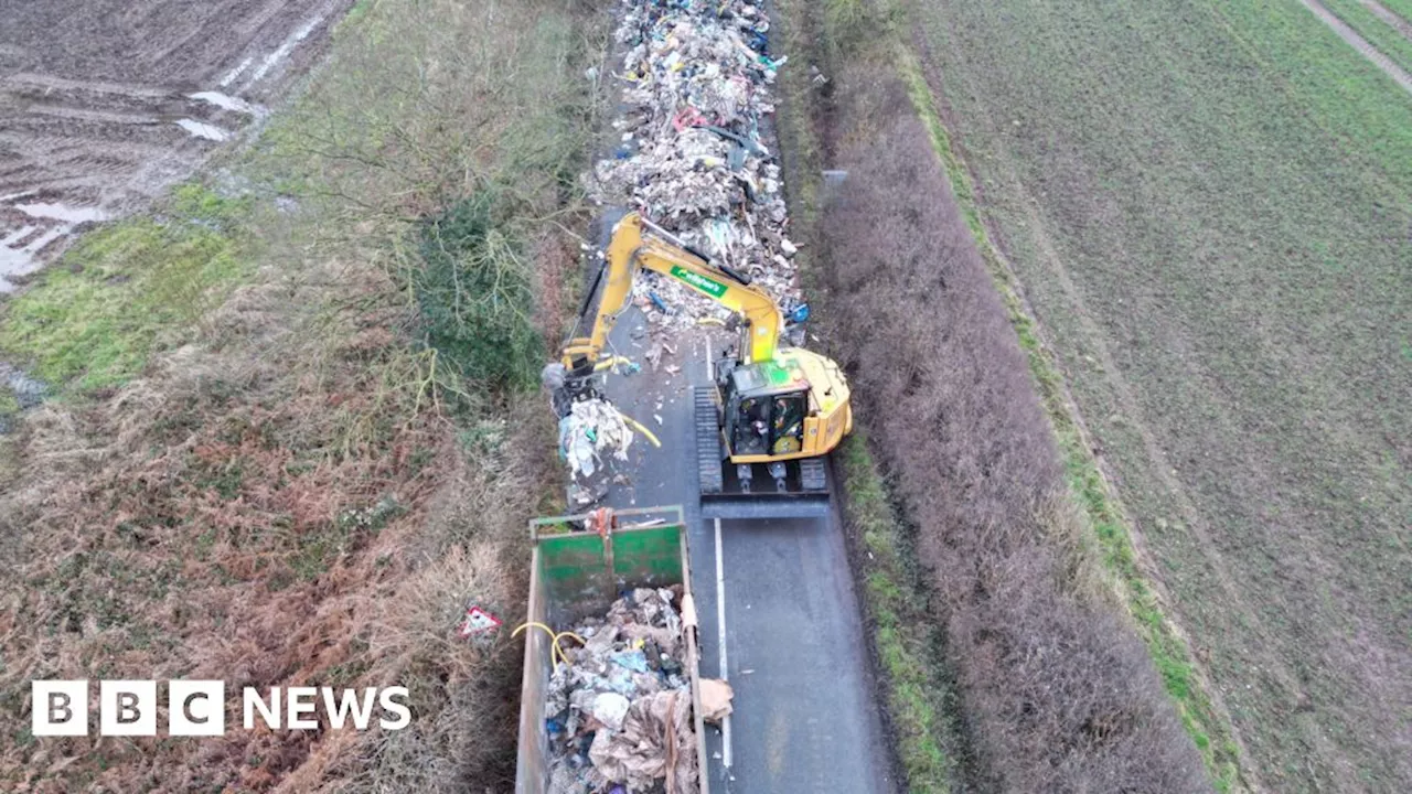 Massive Pile of Illegal Rubbish Removed in Staffordshire