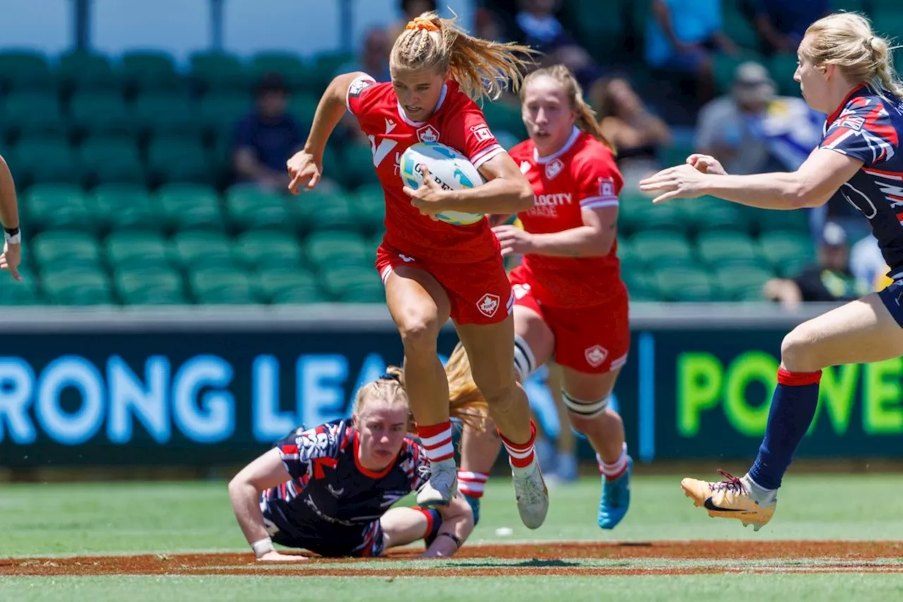 Canada's Women's Rugby Team Takes Early Lead at SVNS Perth Tournament