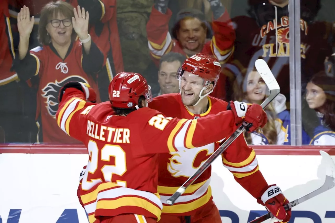 Pelletier Scores Game-Winner as Flames Top Sabres