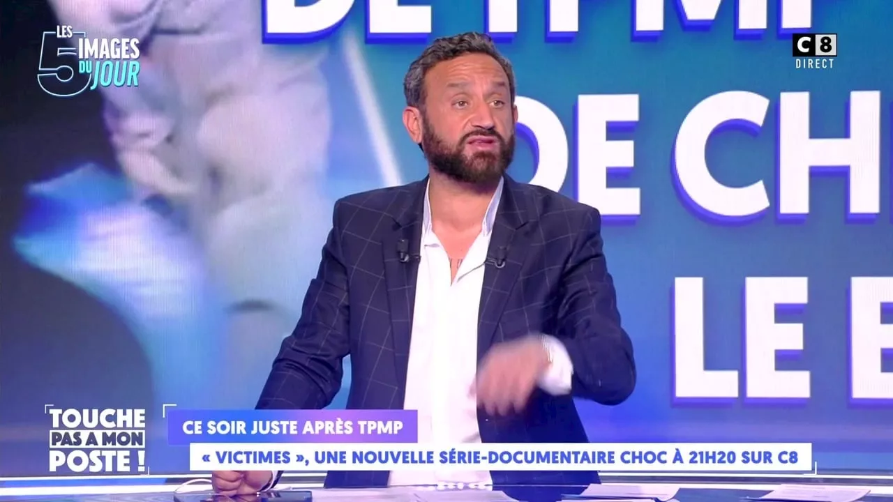 Un homme tente d'approcher Cyril Hanouna sur le plateau de TPMP