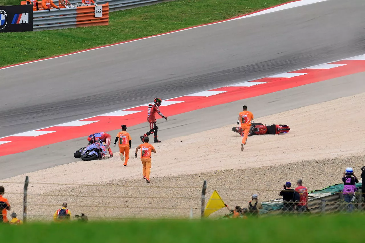 Fiery new footage proves Marc Marquez-Pecco Bagnaia tense row after a crash