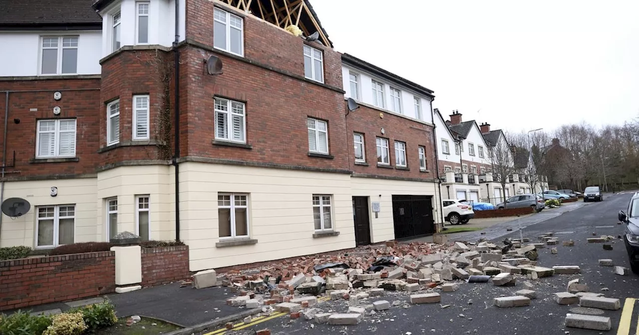 Storm Eowyn Causes Wall Collapse in Belfast