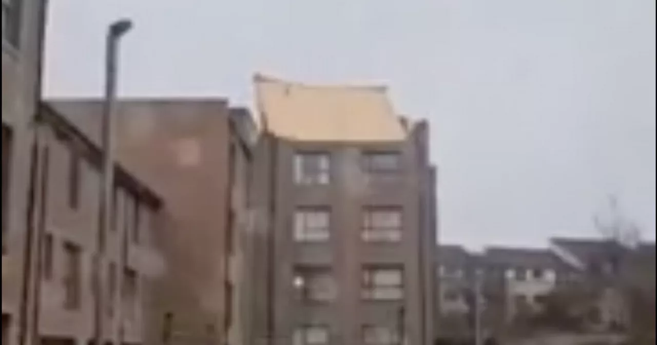 Storm Éowyn Fury: Roof Ripped from Flats in Edinburgh