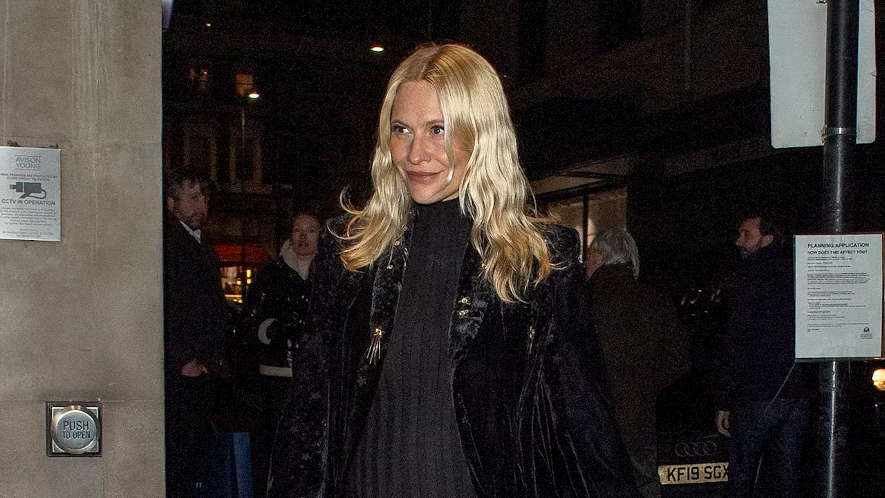 Poppy Delevingne Displays Baby Bump at Star-Studded Birthday Bash