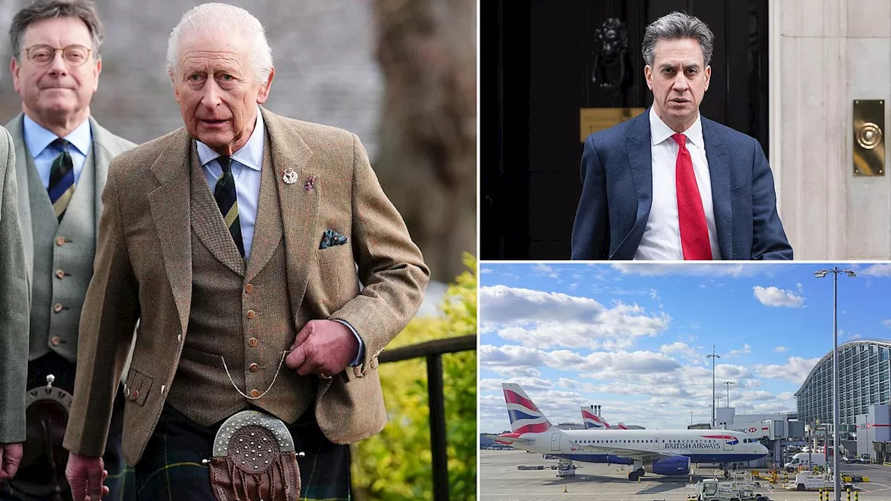 King Charles 'Loves' Miliband's Green Agenda Despite Heathrow Row