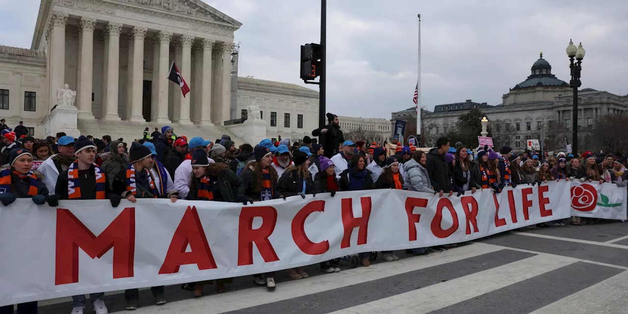 Activistas antiaborto se manifiestan en Washington alentados por Donald Trump