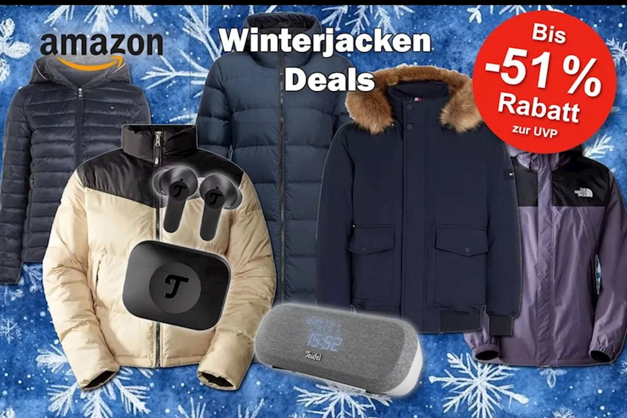 Mega Winterjacken Angebote im Amazon Winterschlussverkauf: Bis -51% Rabatt auf Calvin Klein, Columbia, Nike,