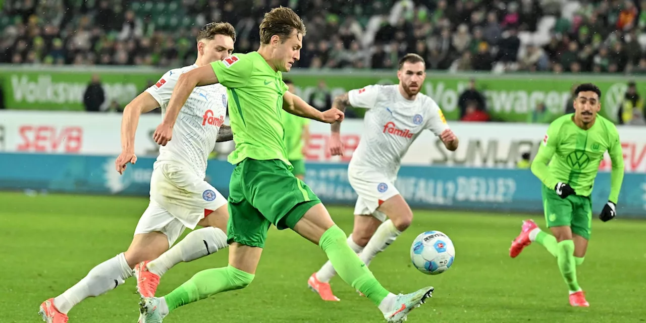 VfL Wolfsburg dreht das Spiel, doch tapferes Holstein Kiel schlägt spät zurück