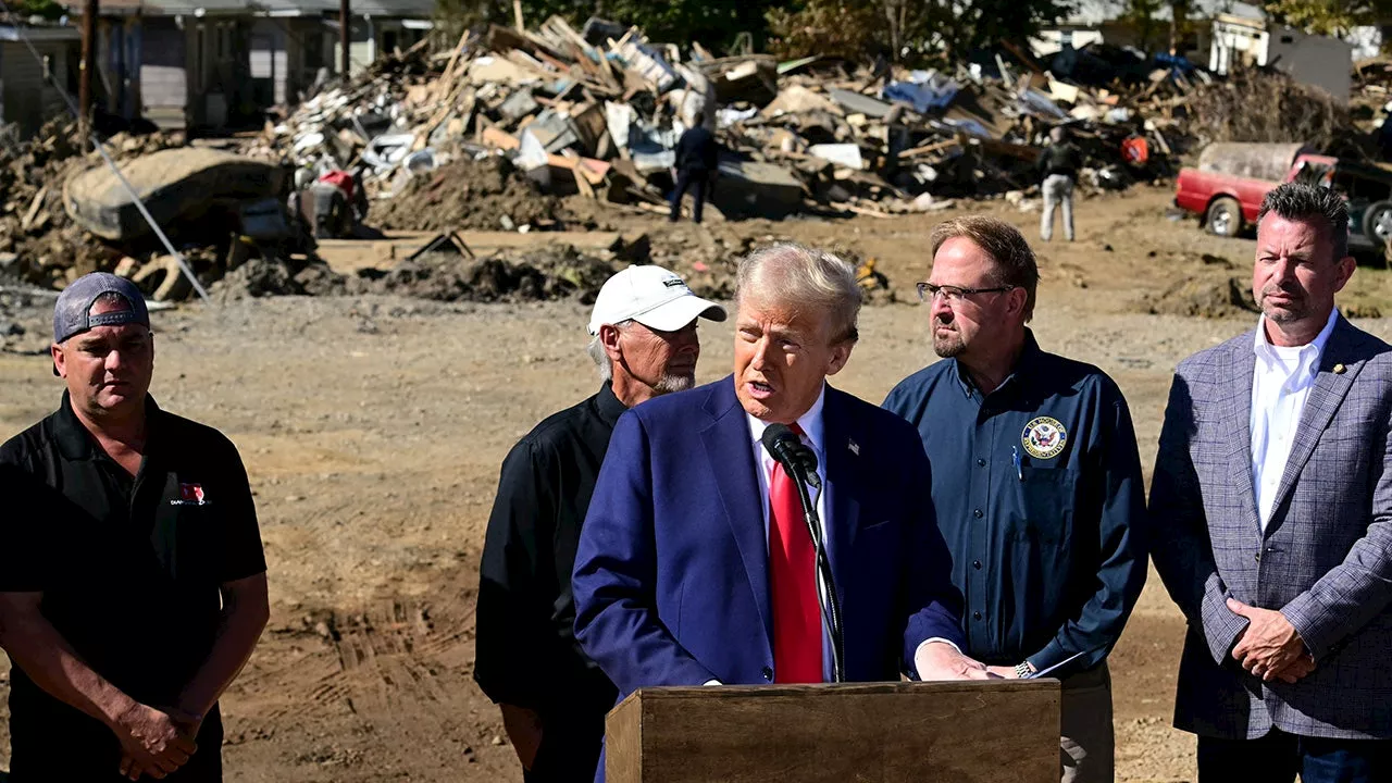 Trump Visits Hurricane and Wildfire-Ravaged Areas, Sparks Controversy