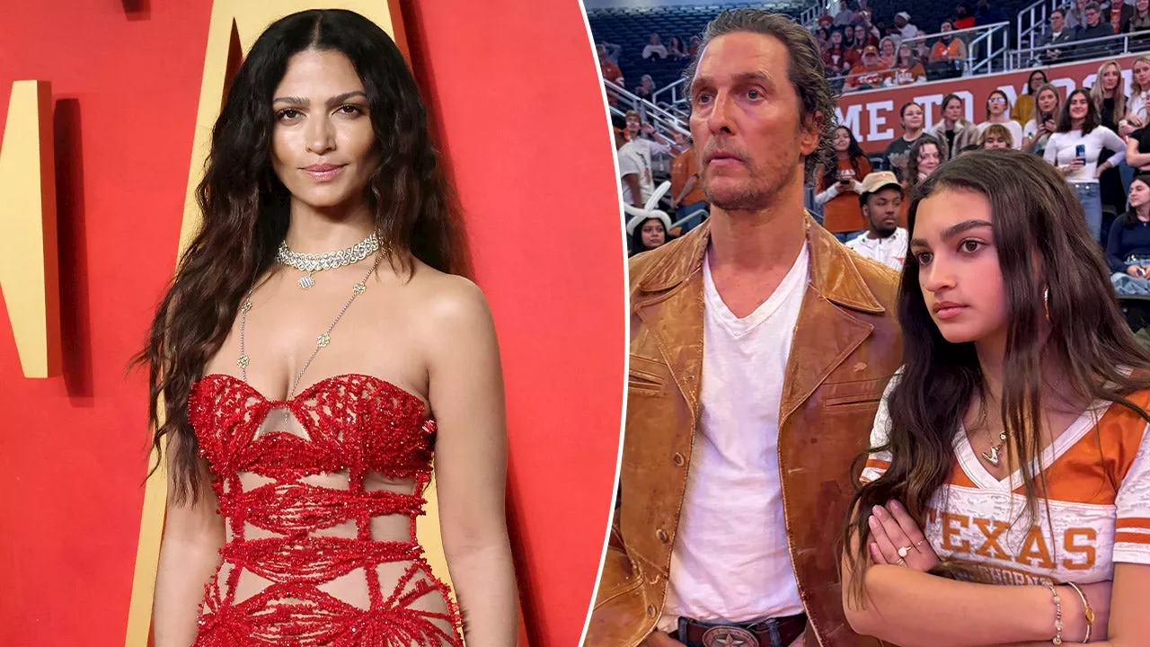 Matthew McConaughey and Daughter Vida Look Just Like Mother Camila Alves at Texas Basketball Game