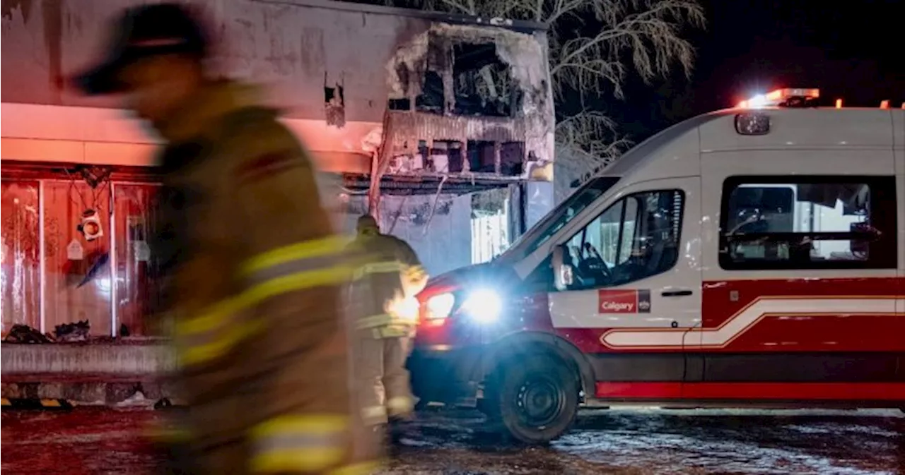 Blaze Engulfs Calgary Strip Mall