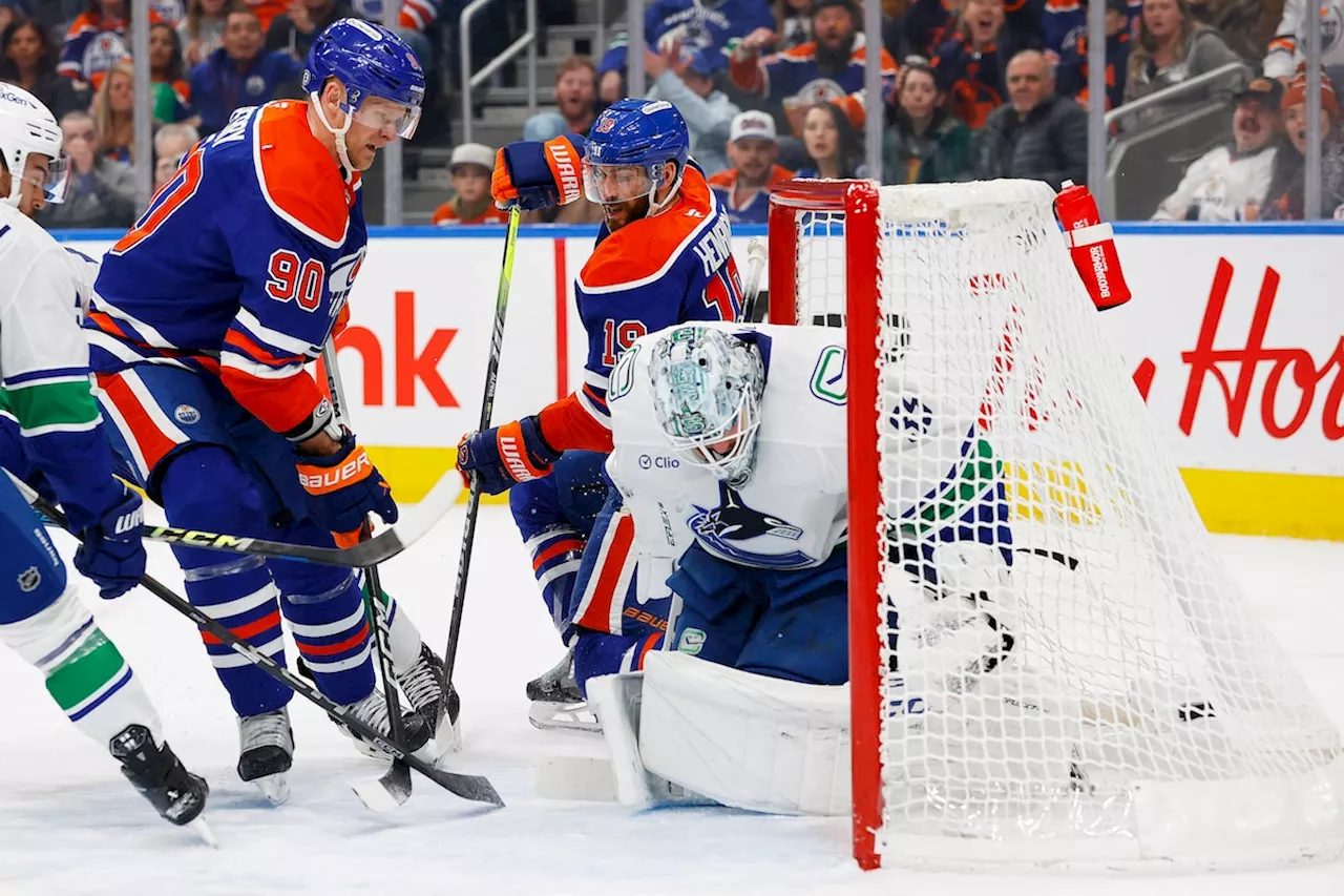 Oilers Overpower Canucks in 6-2 Victory