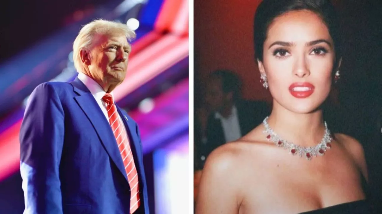 Salma Hayek revela que Trump intentó ligársela: 'no tuvo las agallas de decirme personalmente'